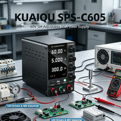KUAIQU SPS-C605 60V 5A Adjustable DC Power Supply for LED Drivers &48V Industrial Electronics