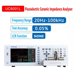 Analyseur d'impédance céramique piézoélectrique 20 Hz - 100 kHz Précision de 0,05 % Fonction LCR Mesurer la résistance complexe avec la fréquence de test 