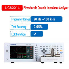 Analyseur d'impédance céramique piézoélectrique 20 Hz - 100 kHz Précision de 0,05 % Fonction LCR Mesurer la résistance complexe avec la fréquence de test 