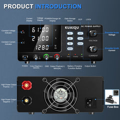 KUAIQU R-SPS6020C 60V 20A EV Battery Testing Power Supply for Energy Storage System