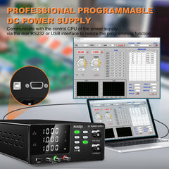 1000V High Voltage Programmable DC Power Supply for Solar PV Systems, Photovoltaic Power Supply with 4-Digit Display, Output Switch &OCP/OVP