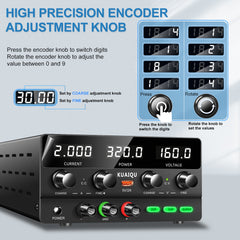 KUAIQU SPPS-H1602 160V 2A 320W DC Power Supply for Motor Driver &Controller Testing