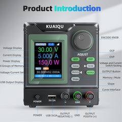 KUAIQU SPPS-D305X-R 30V 5A 150W Low-Ripple Linear DC Power Supply for PCB Repair