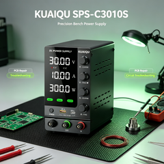 KUAIQU SPS-C3010S Precision Bench Power Supply for PCB Repair &Circuit Troubleshooting