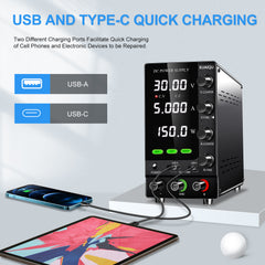 KUAIQU SPS-C305S 30V 5A Precision Bench Power Supply for PCB Repair &Circuit Troubleshooti