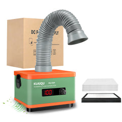 KQ-45SP 45W Solder Fume Extractor with HEPA & Activated Carbon Filter, Desktop Smoke Absorber for Soldering and Electronics Repair