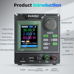 KUAIQU SPPS-D303XR 30V 3A 90W Precision Linear DC Regulated Power Supply for PCB Testing