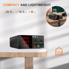NICE-POWER Electrolysis DC Power Supply R-SPS2005 200V 5A Adjustable Power Supply for Electrochemical Research