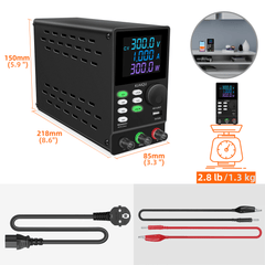 KUAIQU SPPS3001D 300V 1A High Voltage Programmable DC Power Supply for MOSFET & IGBT Testing
