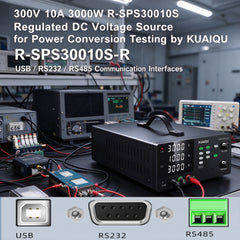 300V 10A 3000W R-SPS30010S Regulated DC Voltage Source for Power Conversion Testing by KUAIQU