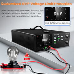300V 10A 3000W R-SPS30010S Regulated DC Voltage Source for Power Conversion Testing by KUAIQU