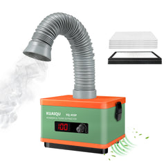 KQ-45SP 45W Solder Fume Extractor with HEPA & Activated Carbon Filter, Desktop Smoke Absorber for Soldering and Electronics Repair