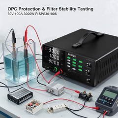 30V 100A 3000W High Current DC Supply with OCP for Electroplating Power Testing, KUAIQU R-SPS30100S