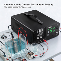 30V 100A 3000W High Current DC Supply with OCP for Electroplating Power Testing, KUAIQU R-SPS30100S