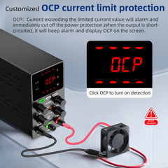KUAIQU 30V 60V 120V Adjustable DC Power Supply with overvoltage protection circuit​