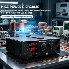 NICE-POWER R-SPS3040 Electromagnetic DC Power Supply, 28V 30V Electromagnetic Coil Power Supply with Encoder Knob,&nbsp; 0-40A Benchtop Switching Power Supply