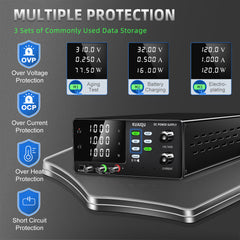 KUAIQU  400V 600V 800V 1000V Programmable High Voltage DC Power Supply for Solar Storage, Industrial Robots