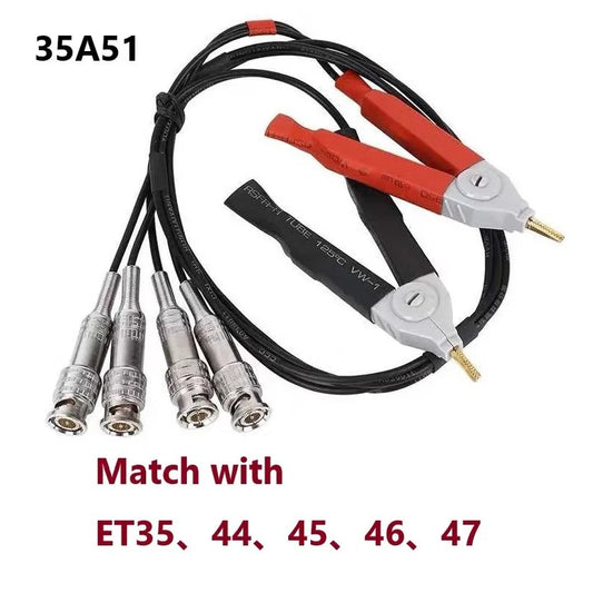 Four terminal Kelvin test cable 35A51 Accurate Low-Resistance Measurement 4-terminal Kelvin design
