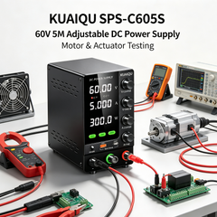 KUAIQU SPS-C605S 60V 5A Adjustable DC Power Supply for Motor &Actuator Testing