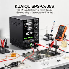KUAIQU SPS-C605S 60V 5A Constant Current DC Power Supply for Electroplating &Electrochemical Testing