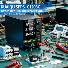 KUAIQU SPPS-C1203C 120V 3A 360W Relay Testing DC Power Supply for Relay &Contactor Testing