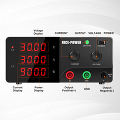 Electromagnet Power Supply, 0-30V 0-30A 900W Adjustable Switching DC Regulated Power Supply, 4-Digit LED Display, Rotary Encoder, R-SPS3030