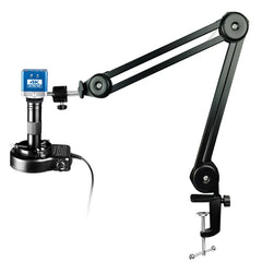 YIZHAN 60MP 4K Industrial Microscope Kit with HDMI Camera, 150X C-Mount Lens and Foldable Metal Stand for PCB Inspection, Soldering and Electronics Repair
