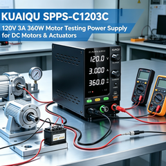 KUAIQU SPPS-C1203C 120V 3A 360W Motor Testing DC Power Supply for DC Motors & Actuators