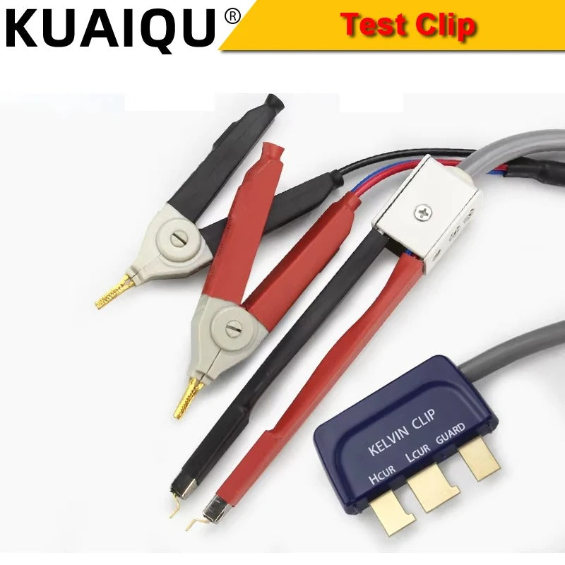 KUAIQU 43P02 Handheld LCR patch testclip Hold LCR test clip convenient Gold-plated clip SMD High Accuracy Electronics Repair