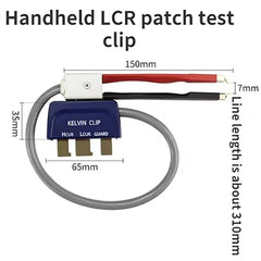 KUAIQU 43P02 Handheld LCR patch testclip Hold LCR test clip convenient Gold-plated clip SMD High Accuracy Electronics Repair