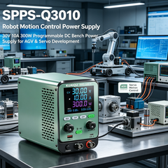 SPPS-Q3010 Robot Motion Control Power Supply, 30V 10A 300W Programmable DC Bench Power Supply for AGV & Servo Development