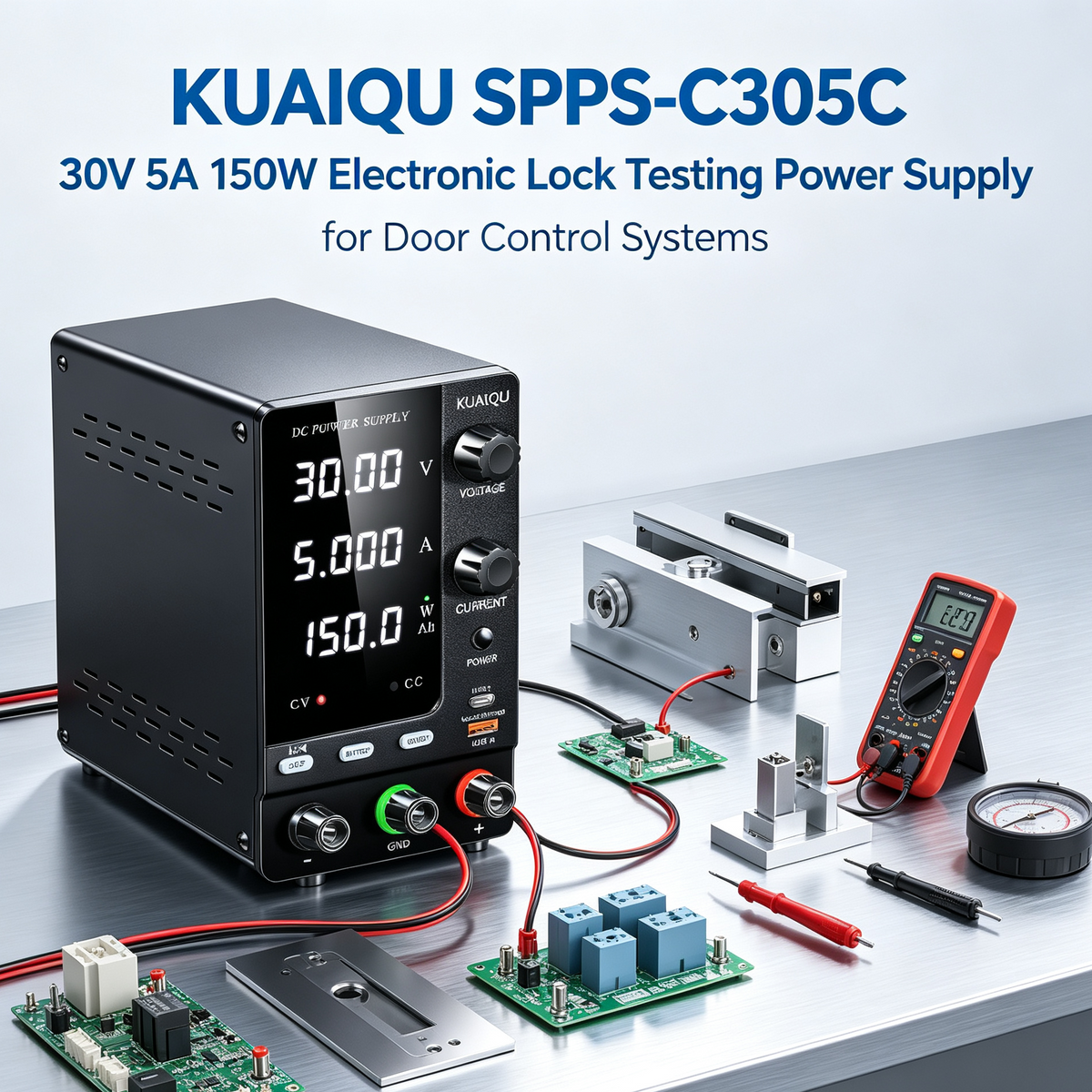 KUAIQU SPPS-C305C 30V 5A 150W Electronic Lock Testing DC Power Supply for Door Control System