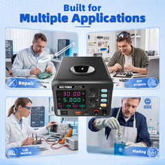 MPS-305QC Smart Wearable Device Power Supply, Adjustable Switching DC Bench Power Supply 30V 5A 150W