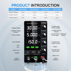 KUAIQU SPS-C305S 30V 5A Precision Bench Power Supply for PCB Repair &Circuit Troubleshooti