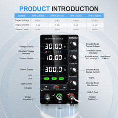 KUAIQU SPS-C3010S Precision Bench Power Supply for PCB Repair &Circuit Troubleshooting