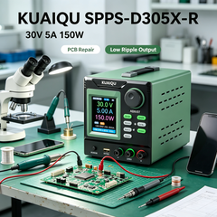 KUAIQU SPPS-D305X-R 30V 5A 150W Low-Ripple Linear DC Power Supply for PCB Repair