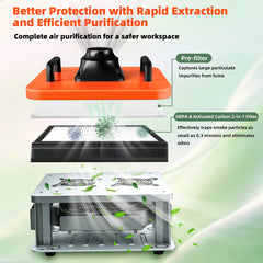 KQ-80SP solder smoke absorber capturing harmful solder fumes at the source
