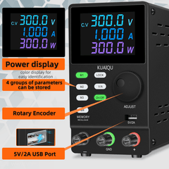 KUAIQU SPPS3001D 300V 1A High Voltage Programmable DC Power Supply for MOSFET & IGBT Testing