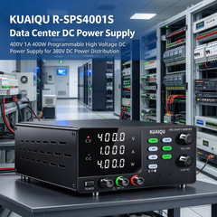 KUAIQU R-SPS4001S Data Center DC Power Supply, 400V 1A 400W Programmable High Voltage DC Power Supply for 380V DC Power Distribution