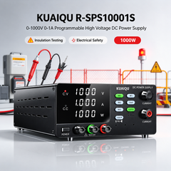0-1000V 0-1A Programmable High Voltage DC Power Supply,KUAIQU R-SPS10001S Insulation Testing Power Supply for Electrical Safety Equipment