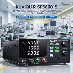500V 600V 1A Programmable High Voltage DC Power Supply,KUAIQU R-SPS6001S 600W Semiconductor Equipment Power Supply for Electrostatic Systems