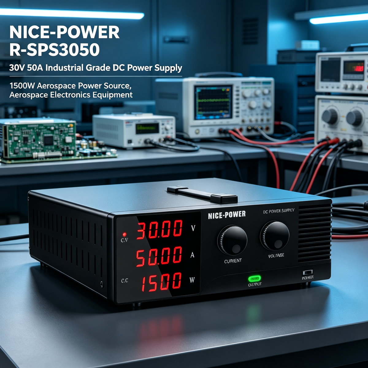 NICE-POWER R-SPS3050 30V 50A  Industrial Grade DC Power Supply, 1500W Aerospace Power Source, Aerospace Electronics & Equipment