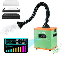 KQ-180SP 180W Laser Fume Extractor with HEPA &Activated Carbon Filter, Adjustable Airflow Smoke &amp; Fume Extraction System