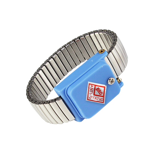 Cordless Anti-Static Wrist Strap – Blue, 1MΩ, for Static-Sensitive Electronics & Cleanrooms