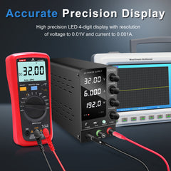 KUAIQU SPS-C3206 32V 6A Adjustable DC Power Supply for PCB Repair &Electronics Prototyping