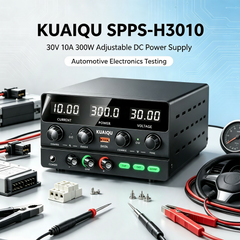 Fuente de alimentación de CC NICE-POWER SPS-H3010 de 30 V y 10 A con galvanoplastia y pantalla de cuatro dígitos en color negro para mantenimiento profesional.