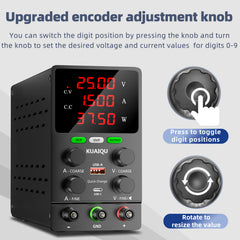 KUAIQU SPS305S 30V 5A DC Power Supply for Electronics Repair & PCB Testing