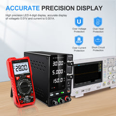 KUAIQU SPPS-C305C 30V 5A 150W Building Automation DC Power Supply for Control System Testing