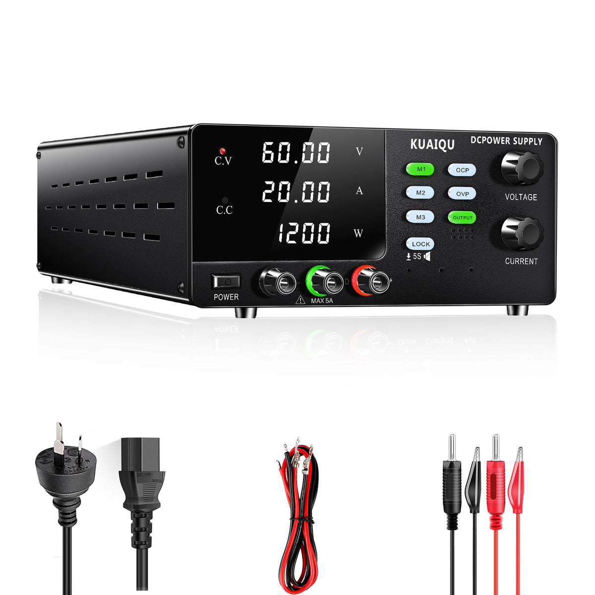 KUAIQU 450W-1200W High Power Adjustable DC Supply