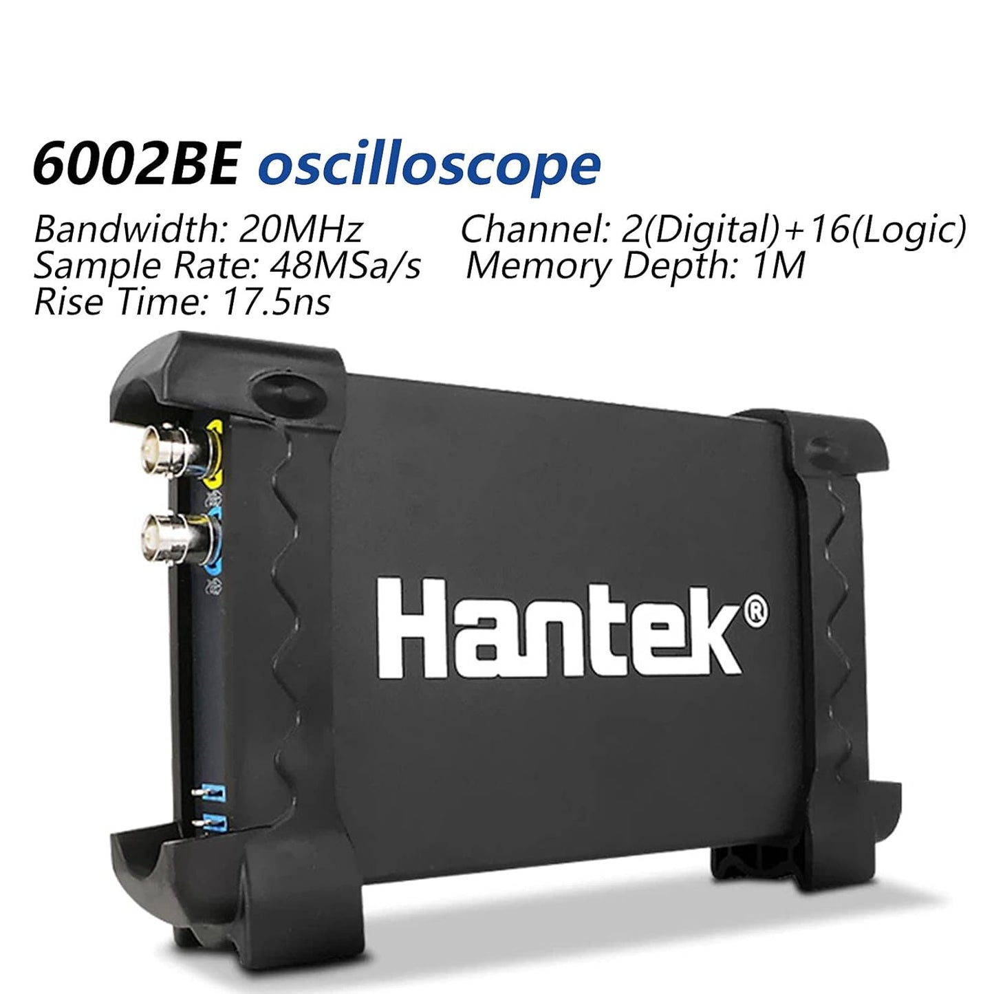 Hantek 6022BE Digital Oscilloscope Portable PC Based 2 Channels 20MHz USB Oscilloscopes 23 measurement functions, PASS/FAIL Check